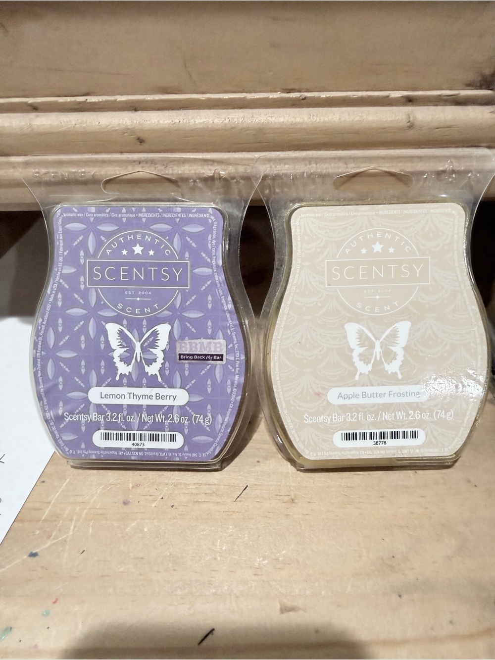 Scentsy Wax Bars - Purple & Cream Duo